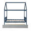 Lit double gigogne bleu marine