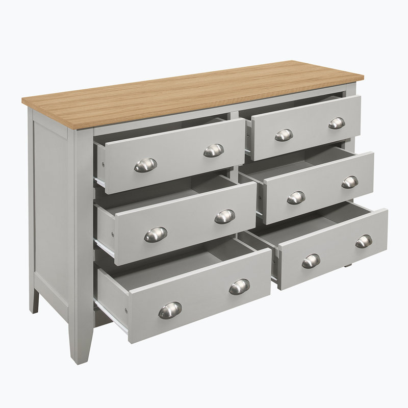 Commode à six tiroirs