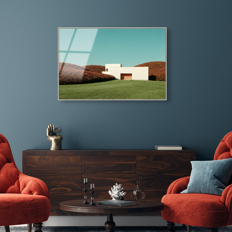 Surreal Architecture High-Gloss Frameless Acrylic Glass Wall Art Landscape & Nature Print by Oliver Gal, Ready to Hang, 15 x 10