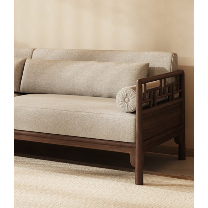 Nouveau canapé simple de style chinois, H 32,28 po x l 78,74 po x P 32,28 po