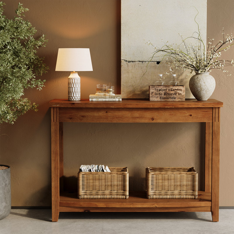 104.9cm Solid Wood Console Table, Brown