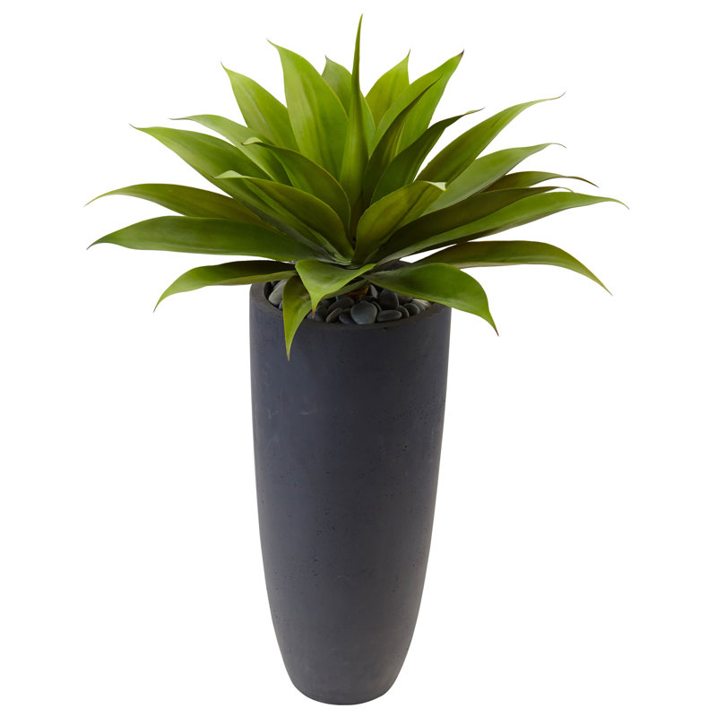 Agave artificiel 14 po en pot