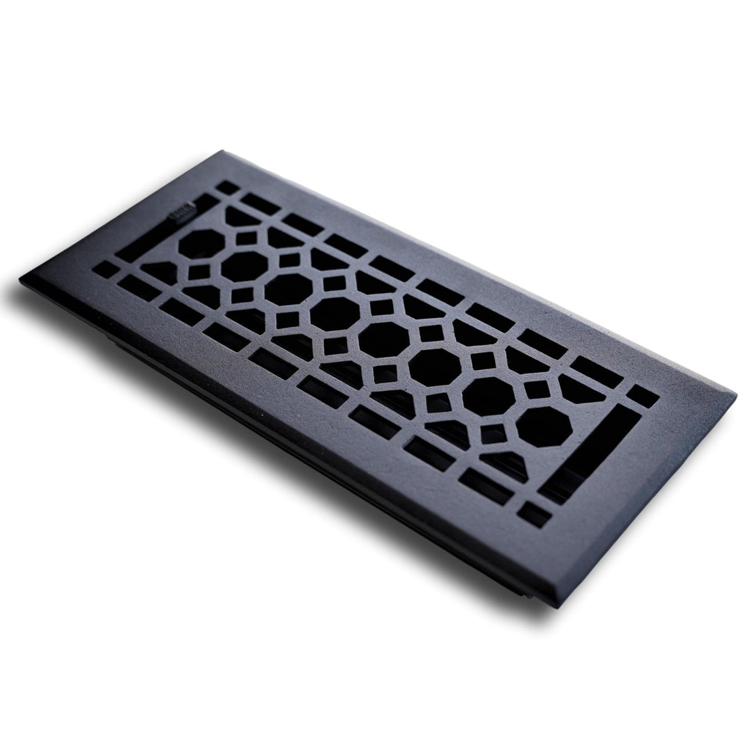 Madelyn Carter Cast Iron Vent Cover Madelyn Carter Color: Black Size: 10" L x 6" W x 2.75" H