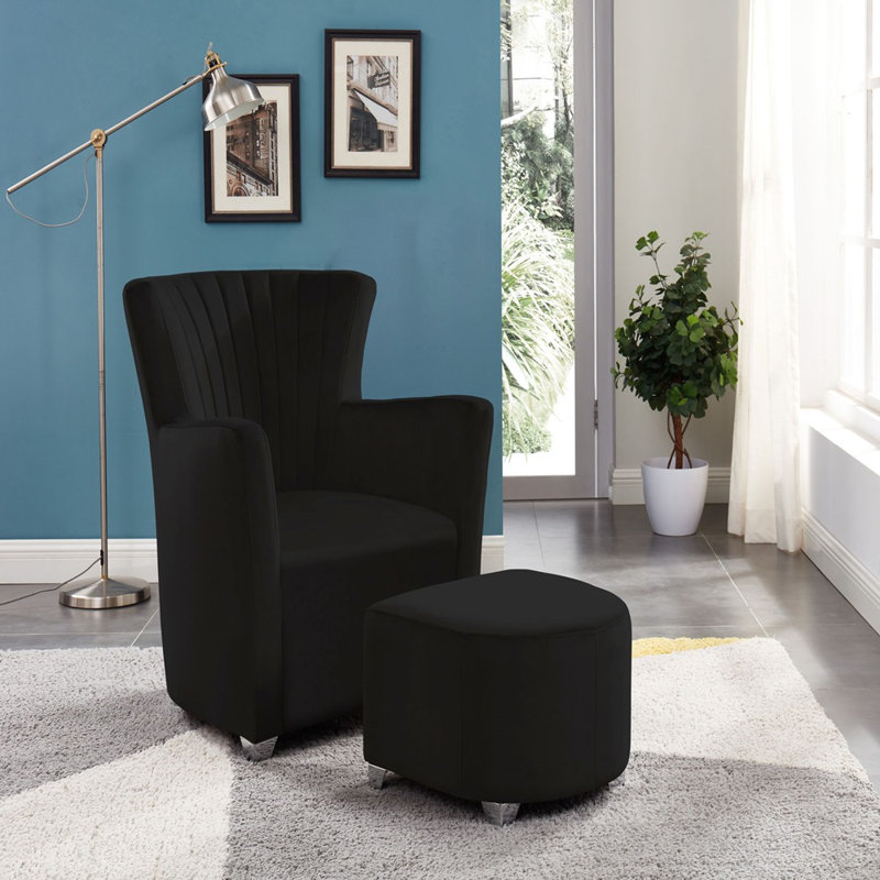 Zaylon 28,5 po de large, Tissu noir