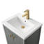 Ensemble de meuble-lavabo sur pied lavabo simple 24 po avec plateau en céramique blanche-105208969-105208973-119711649