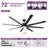 Wrought Studio™ 72'' Ceiling Fans with Lights and Remote Control for Indoor-1914596046