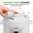 Nutrichef 6 QT Electric Pressure Cooker - 9 Function Digital Countertop With Preset Cooking Modes, Adjustable Time & Temp Settings  (White)