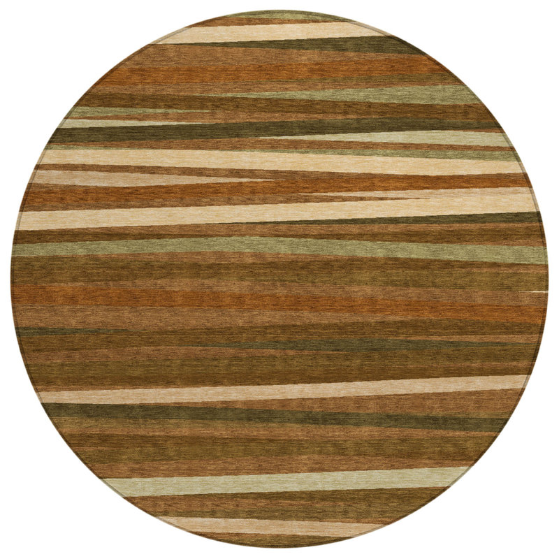 Tapis intérieur lavable rayé 8 pi