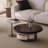 Compact Side Table with Sintered Stone Top