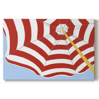 Parasol Beach Stripes I -Galerie enveloppée Cavas