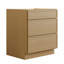 Armoire moderne en chêne blanc avec 3 tiroirs, fabrication de boîtes en contreplaqué, conception de shaker étroit, glissières à fermeture en douceur sous le comptoir, tailles multiples pour des aménagements personnalisés (12 po à 36 po)-126112192