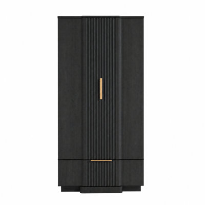 Armoire à panneau cannelée Designer Modern