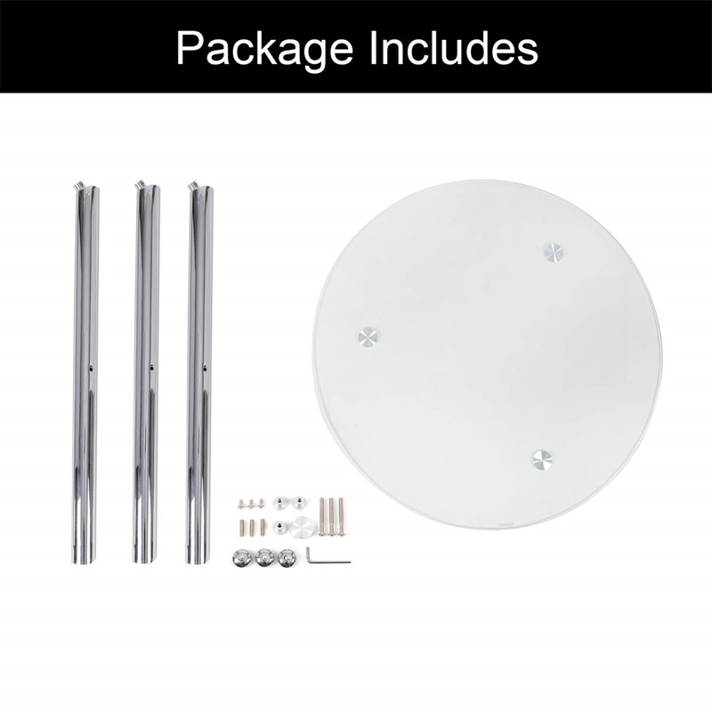 Caniesha 4 - Person Dining Set, White, White