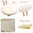 Round Bar Stool Upholstered Dining Stools For Kitchen Counter Set Of 2 Modern Dining Chairs With Backrest & Footrest-343834864