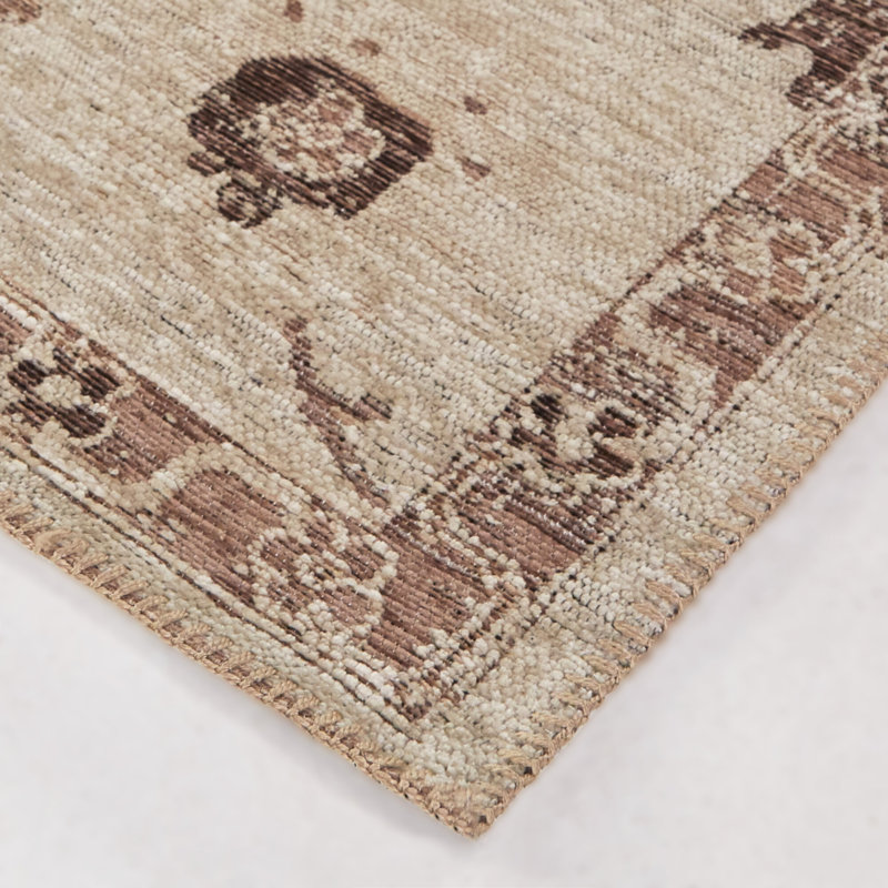 Tapis médaillon oriental en cuivre Sarantis, Rectangle 7 pi 10 po x 10 pi