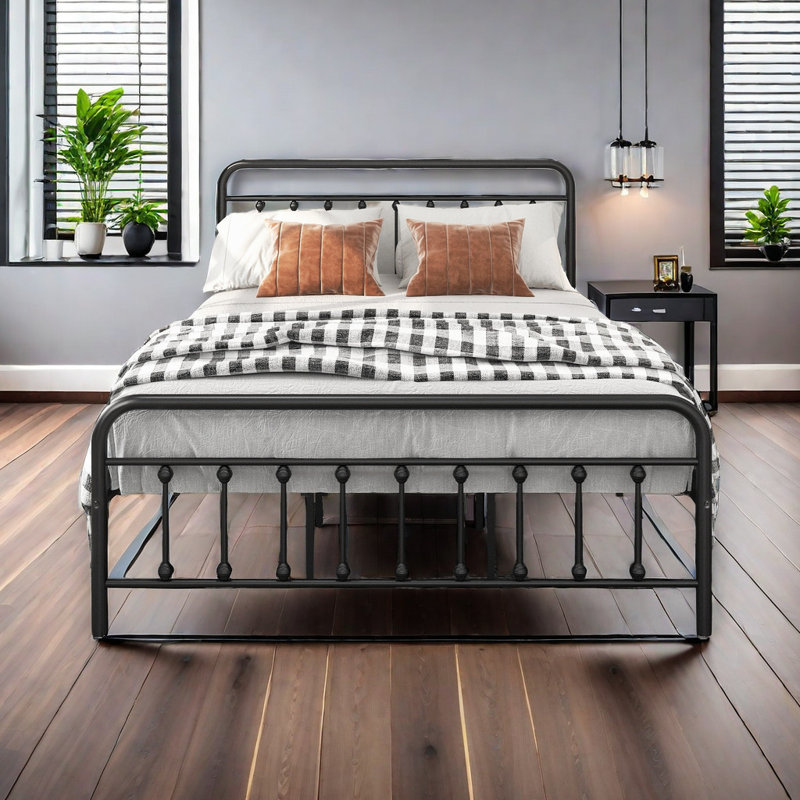 Cleophes Metal Platform Bed