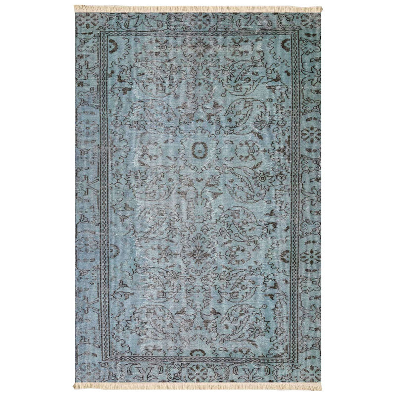 Overdyed Light Blue Vintage Runner