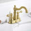 Signature Collection Double Handle Centerset Lavatory Bathroom Sink Faucet with Drain Assembly - Brushed Gold-121587950