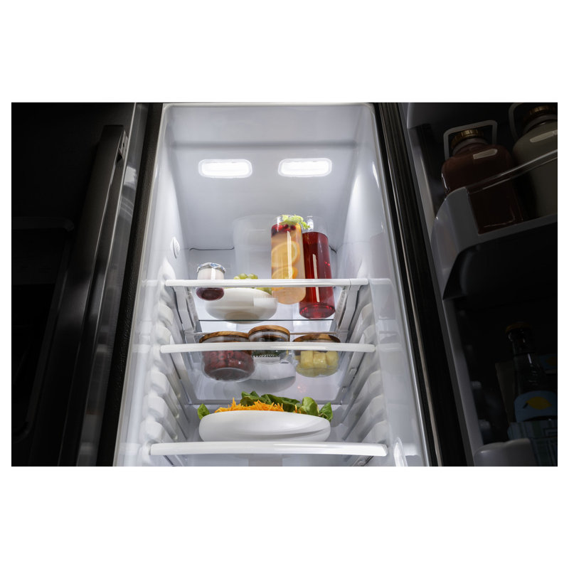 35.75" Side by Side 25.3 cu. ft. Energy Star Refrigerator with Fingerprint Resistant Finish