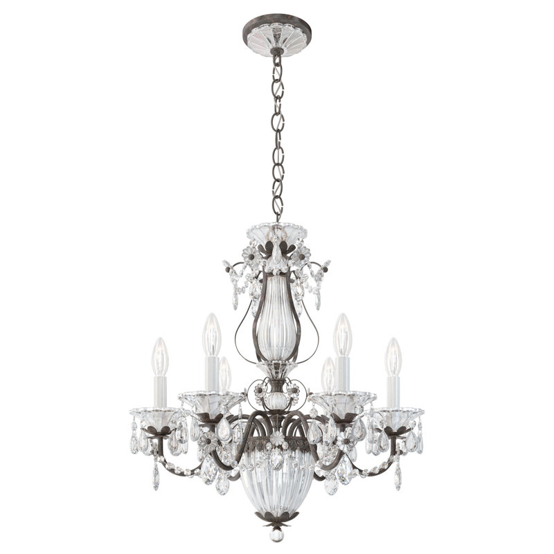 Bagatelle 7 - Light Chandelier, French Gold, Heritage Crystal