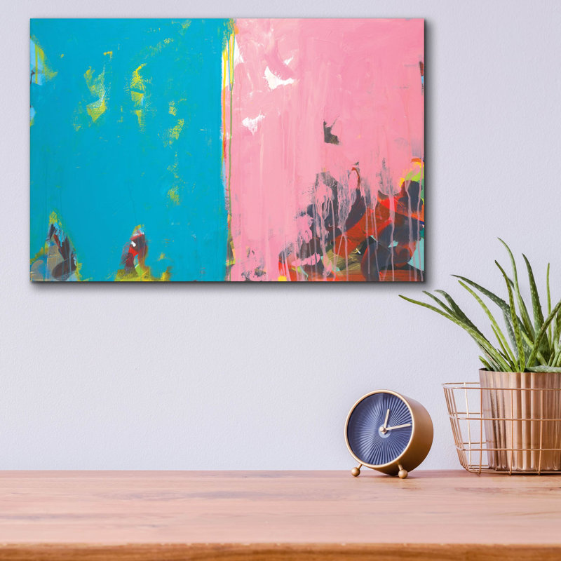 'Color Block 13' by Jan Weiss Acrylic Glass Wall Art