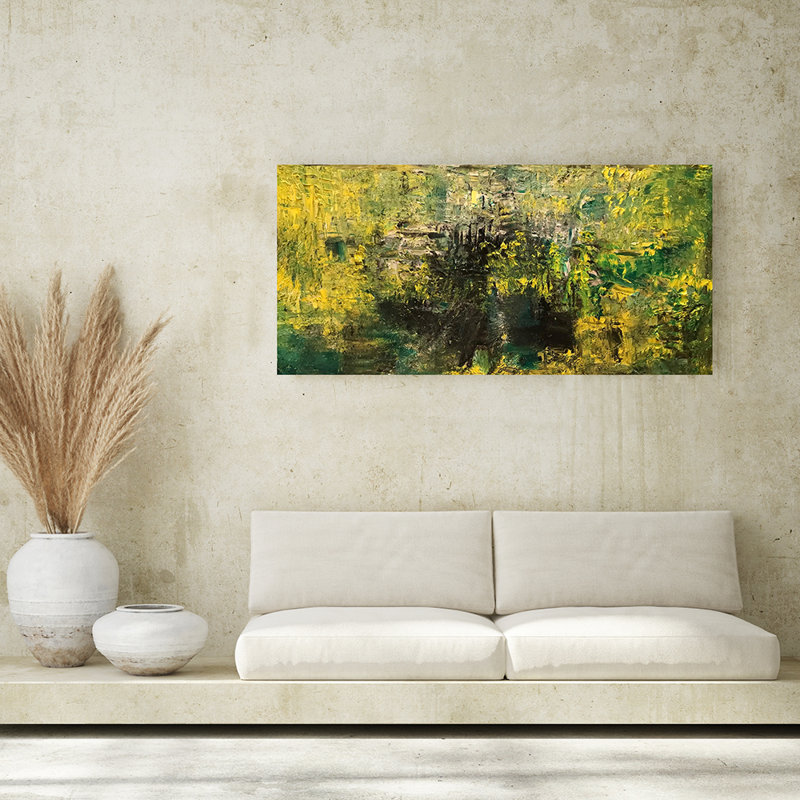 Magic Woods Painting by Irina Gorbman, 24" H x 48" W