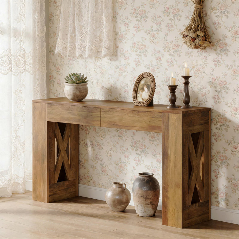 Table d'appoint élégante, console spacieuse, table de canapé