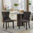 PU Leather Dining Chairs with Pull Ring-443848411