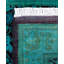 Overdyed Hand-Knotted Wool Modern-Contemporary Green Runner 2' 7" x 20' 2"