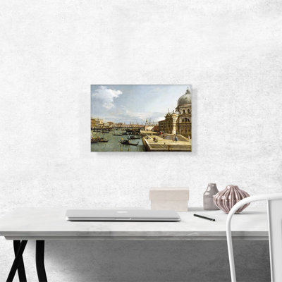 " The Entrance To The Grand Canal Venice " by Canaletto Painting Print