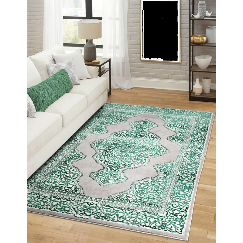 Brackney Floral Area Rug, Rectangle 60 x 110cm