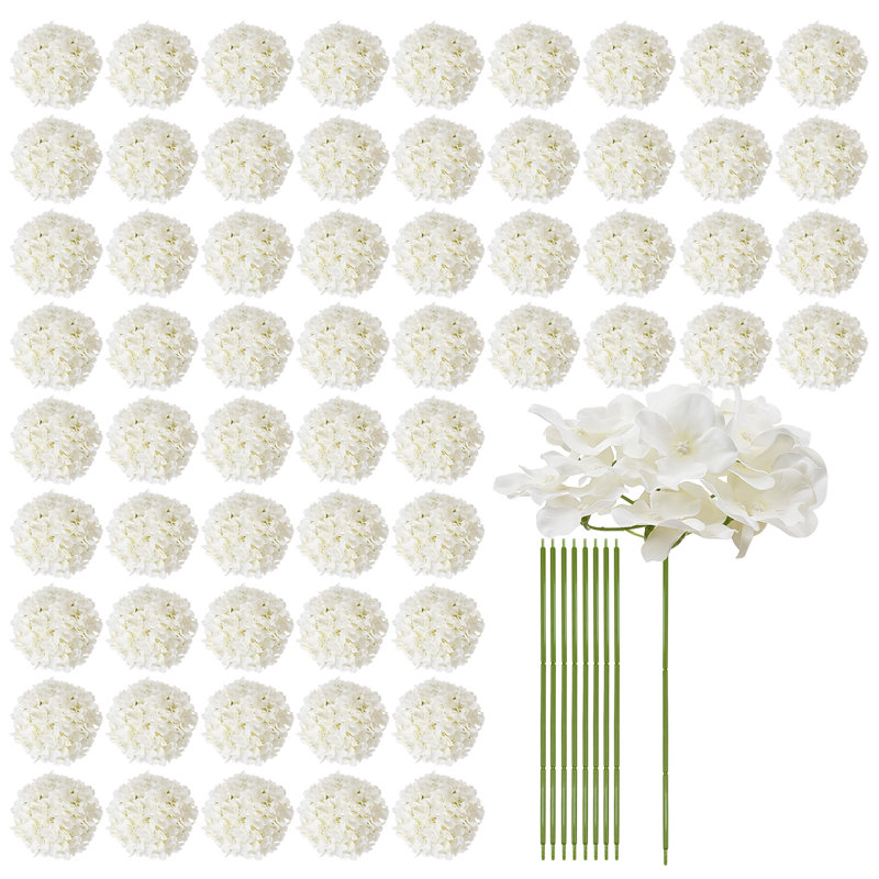 305 fleurs en hortensia artificiel en forme de bouquet de 9,85 pièces