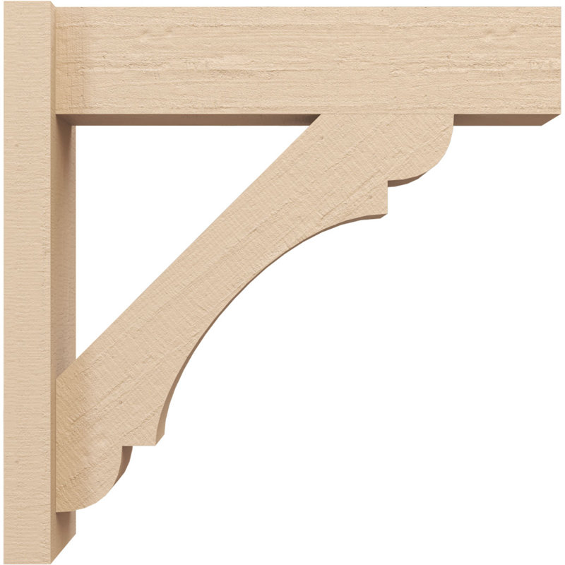Timbre en bois de cèdre brut brut, H 38 po x l 6 po x P 34 po
