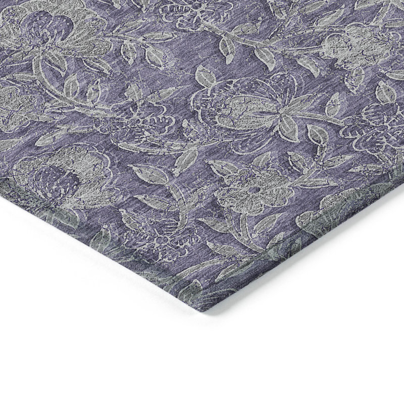Mahaney Floral Indoor / Outdoor Rug, Round 8'
