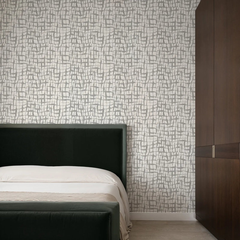 Net - Wallpaper, Gray, Premium Paper, Non-Pasted
