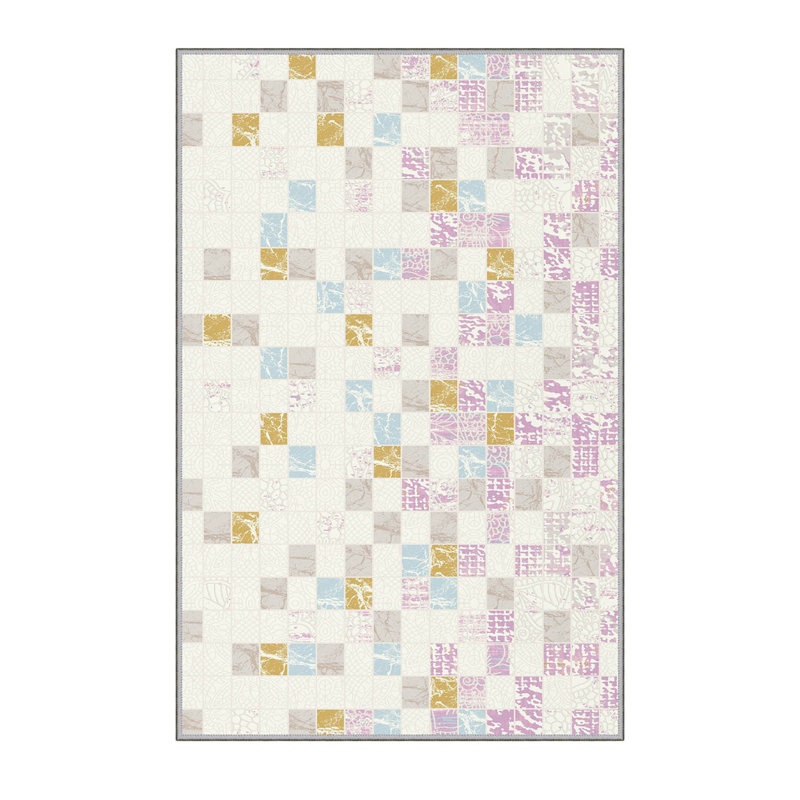 Premium Hall Carpet, 2.6 x 6.6 Feet, 100% Polyester, 0.3 in Pile Height | Antibacterial, Non-Slip Underside, Machine Washable | 3D Digital Print Design, Durable & Stylish for Entryways, Living Rooms & More
