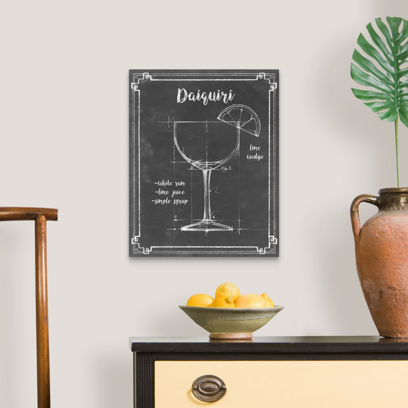 Mixology III - Impression sur toile, Toile tendue, H 20 po x l 16 po x P 1,25 po