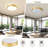 Modern Dimmable Ceiling Light, 2700K-6000K 5CCT Selectable Flush Mount Ceiling Light Fixtures, Minimalist Round Metal LED Ceiling Lamp For Bedroom, Kitchen, Hallway, Laundry Room-100023132-100023133