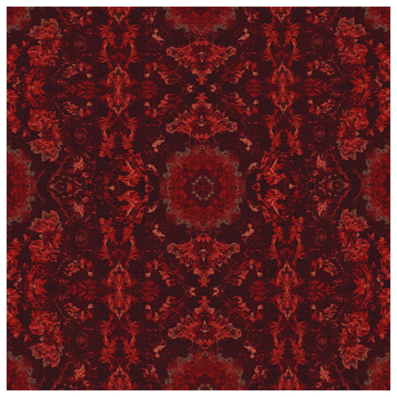 Coussins décoratifs Red Damask, 18 x 18 pouces