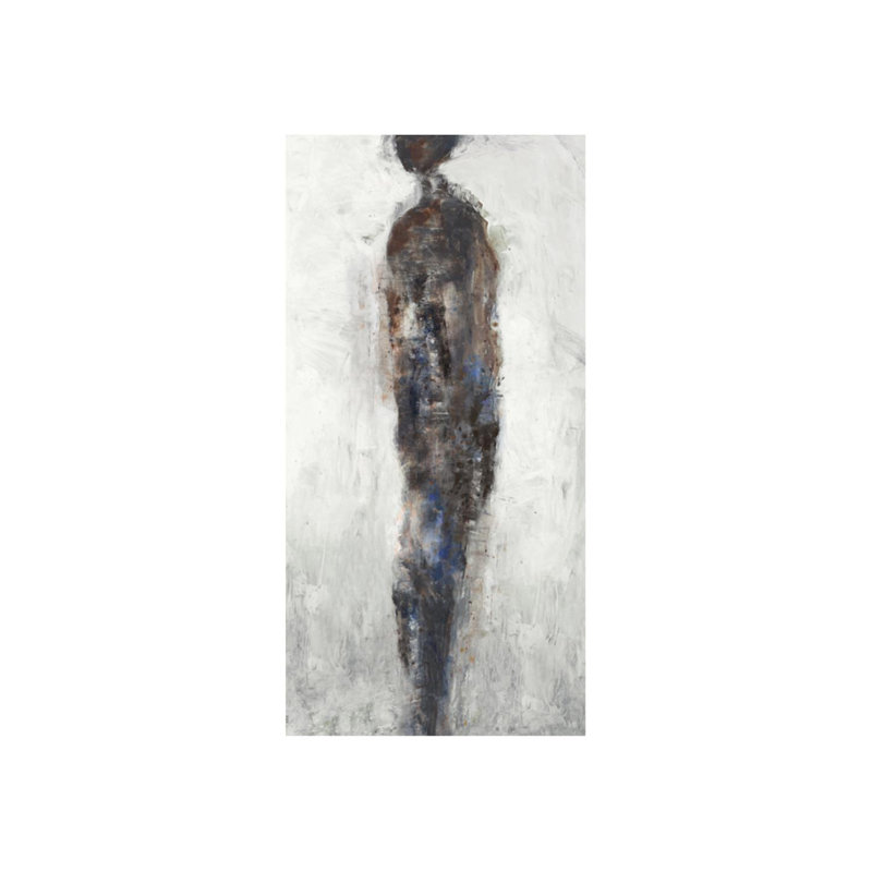 «Me» par Samuel Kane - Peinture, Couche de verre, H 48 po x l 24 po x P 1,5 po