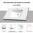 37" One-Piece Integrated Vanity Top & Sink – Matte White Solid Resin, Single Faucet Hole, For Floating Vanities