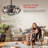 Best Sells Modern Enclosed Ceiling Fan Indoor With Remote Control And Bladeless Rust Red Industrial Ceiling Fan Light Kit-121071143