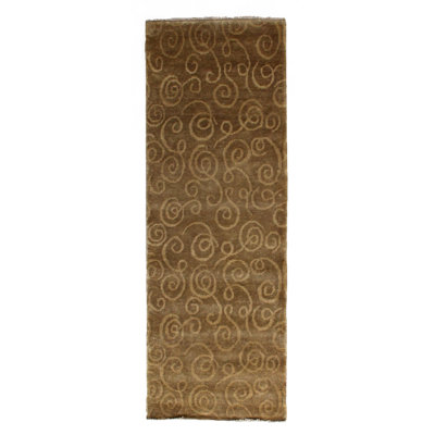 Metro Wool Abstract Area Rug in Brown/Beige