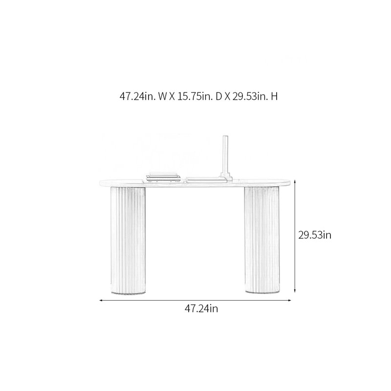 Console Modern Minimalist Art, H 29,53 po x l 47,24 po x P 15,75 po