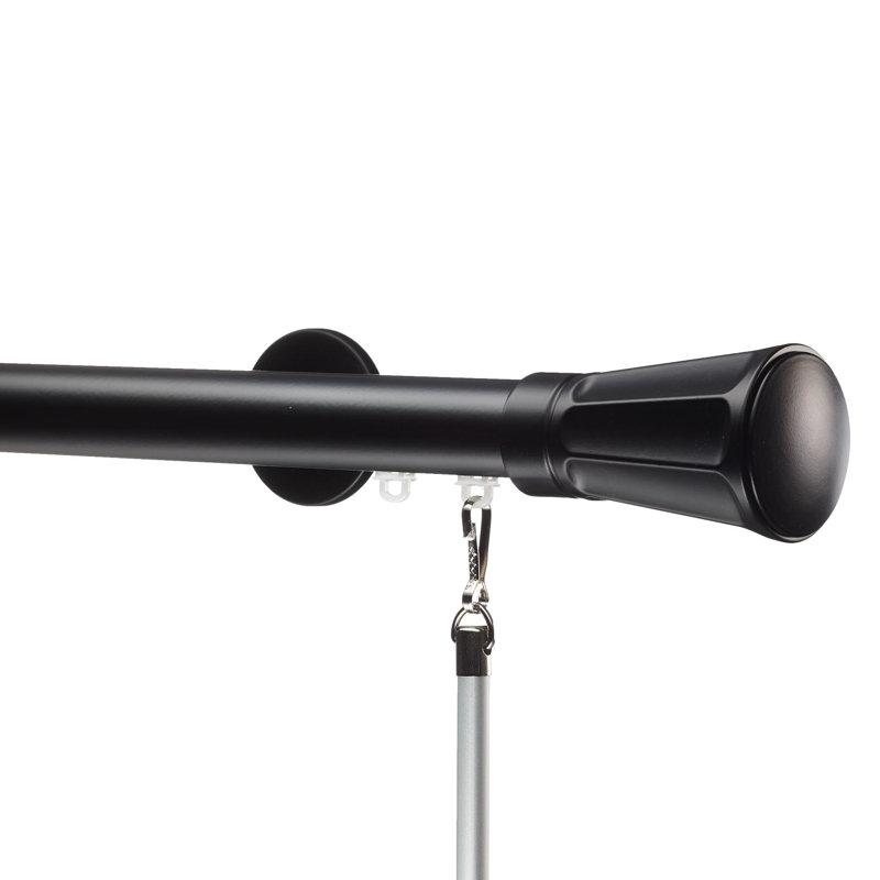 Krehbiel Curtain Track/Rail Set, 72", Black