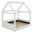 Upholstered House Daybed With LED Light Strips-719769516