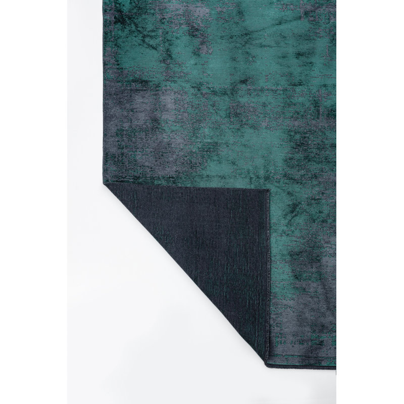 Blue/Green Luxury Area Rug, Rectangle 7'10" x 11'2"