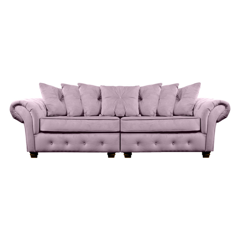Lila 2 Seater Velvet Sofa, Dusky Pink