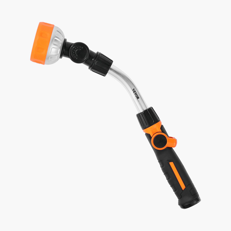 Heavy Duty Garden Hose Wand Long with 8 Spray Patterns & 180° Swivel Head, 2.7" H x 15" L x 4.5" W