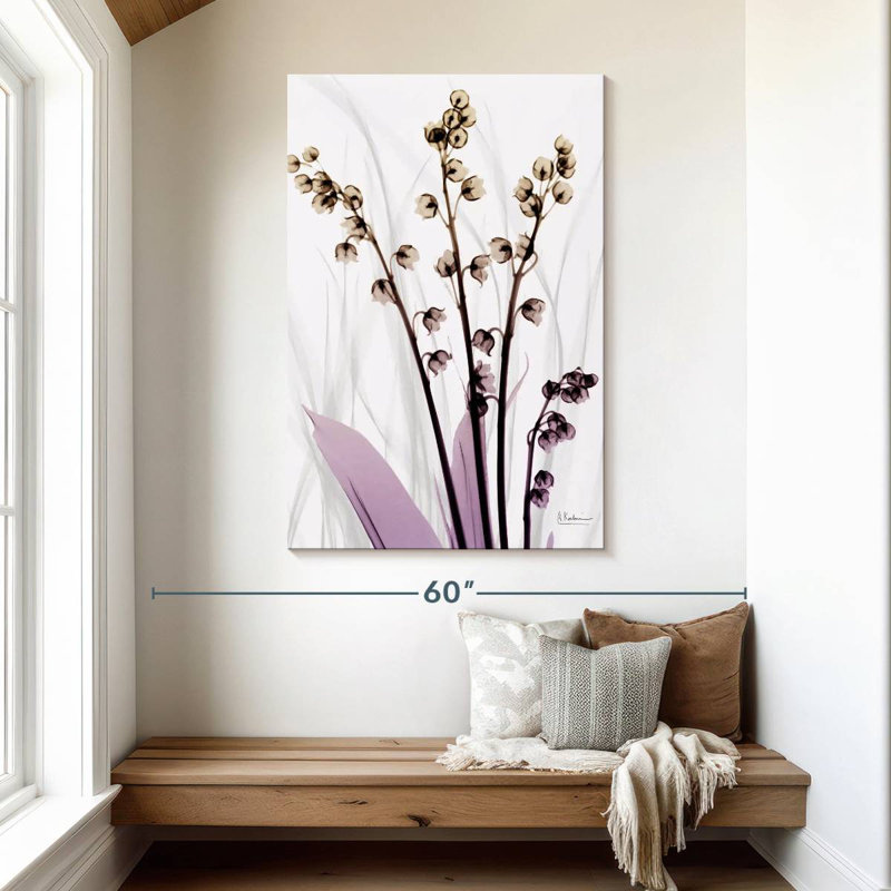 Harnek muguet en fleur, H 48 po x l 32 po
